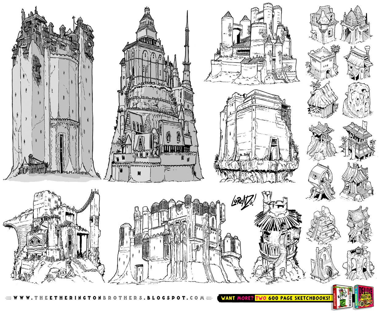 21 CASTLE and FORTRESS concept designs