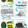 How to draw WATER WAVES SEA SPLASHES tutorial