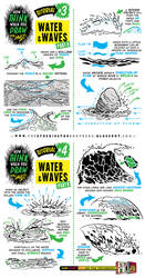How to draw WATER WAVES SEA SPLASHES tutorial by EtheringtonBrothers