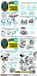How to draw MUSHROOMS and FUNGUS tutorial by EtheringtonBrothers