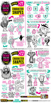 How to draw CHARACTER SHAPES tutorial