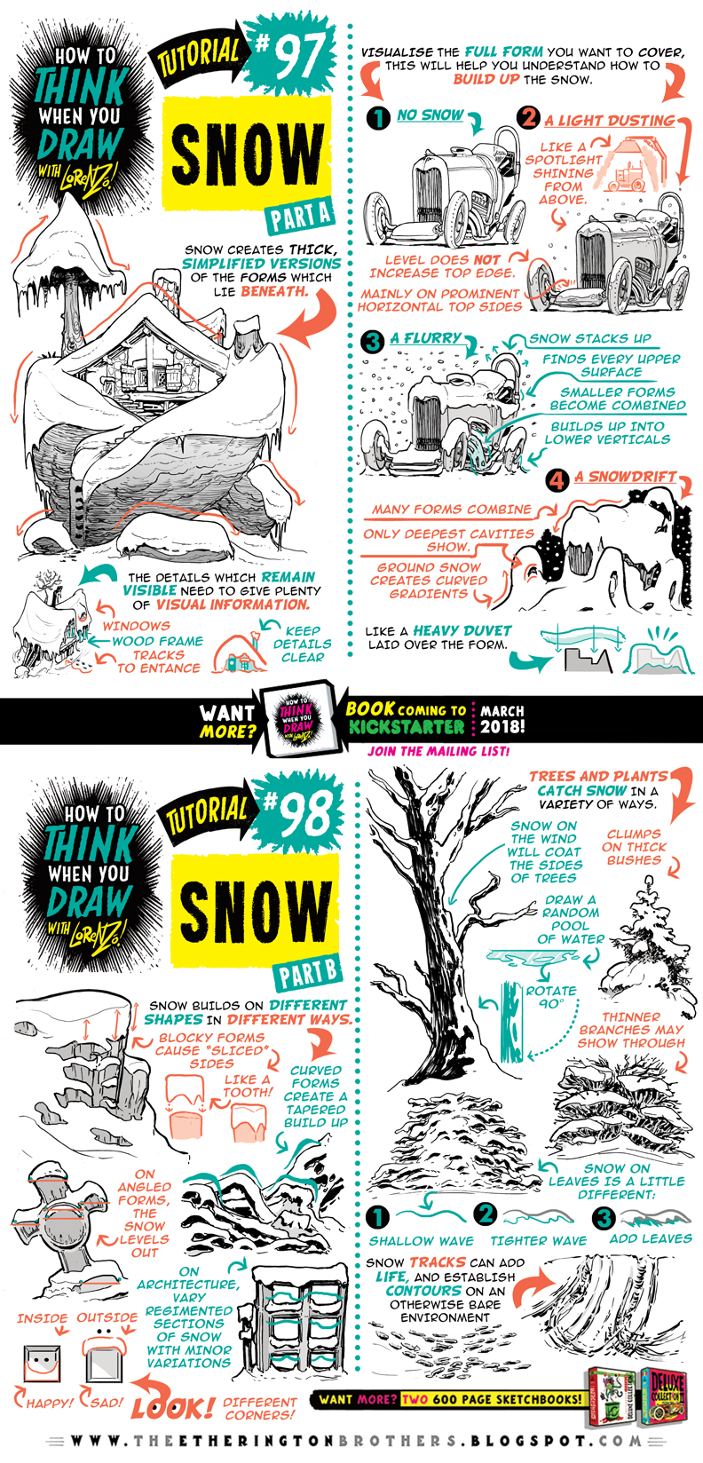 How to draw SNOW tutorial