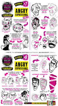 How to draw ANGRY EXPRESSIONS tutorial