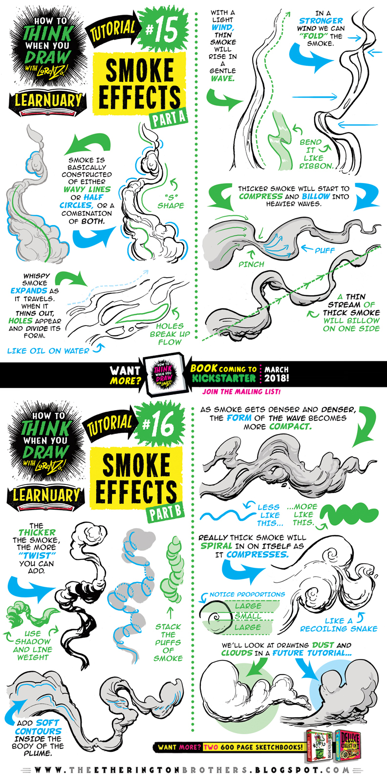 How to draw SMOKE EFFECTS tutorial