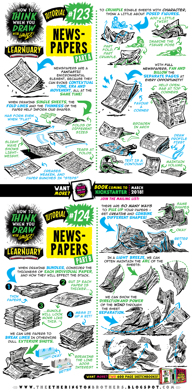 How to draw NEWSPAPERS tutorial by EtheringtonBrothers on DeviantArt