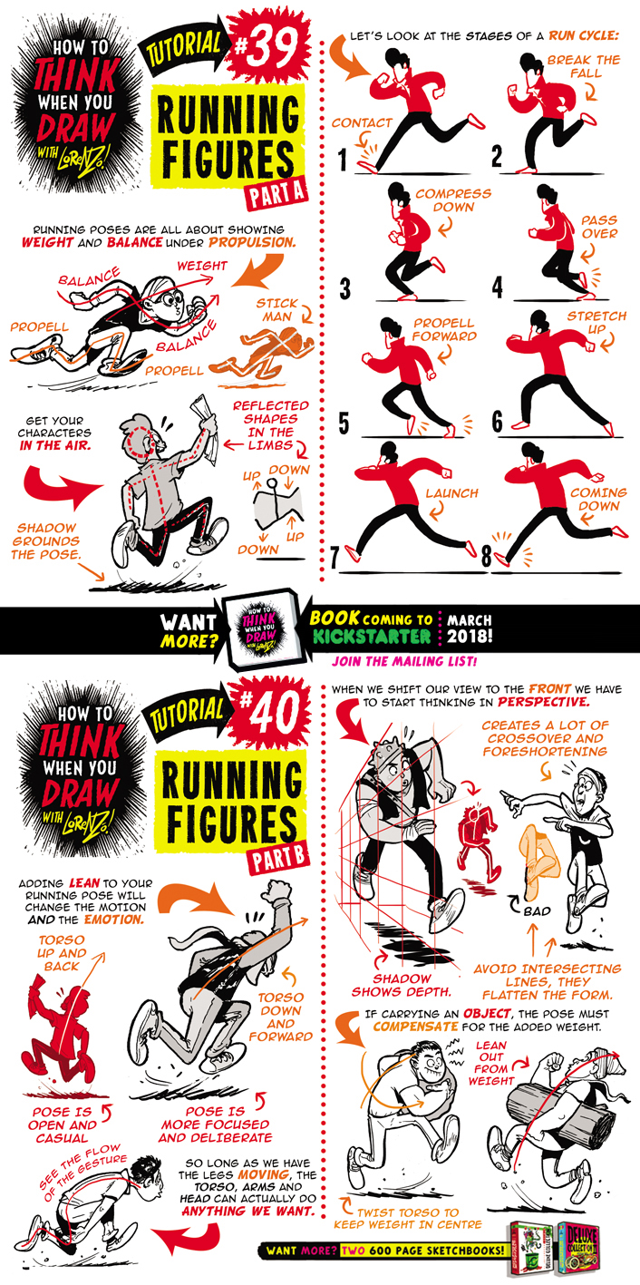 How to draw RUNNING FIGURES tutorial by EtheringtonBrothers on DeviantArt