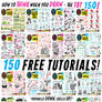 Links to EVERY ONE of my 150 FREE TUTORIALS!