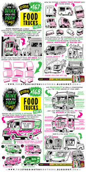 How to draw FOOD TRUCKS tutorial