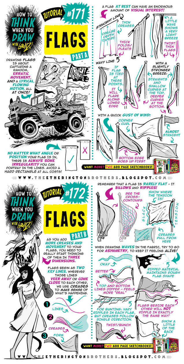 How to draw FLAGS tutorial by EtheringtonBrothers on DeviantArt