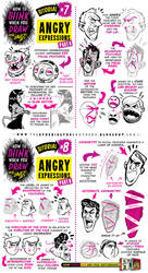 How to draw ANGRY EXPRESSIONS tutorial