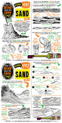 How to THINK when you draw SAND tutorial