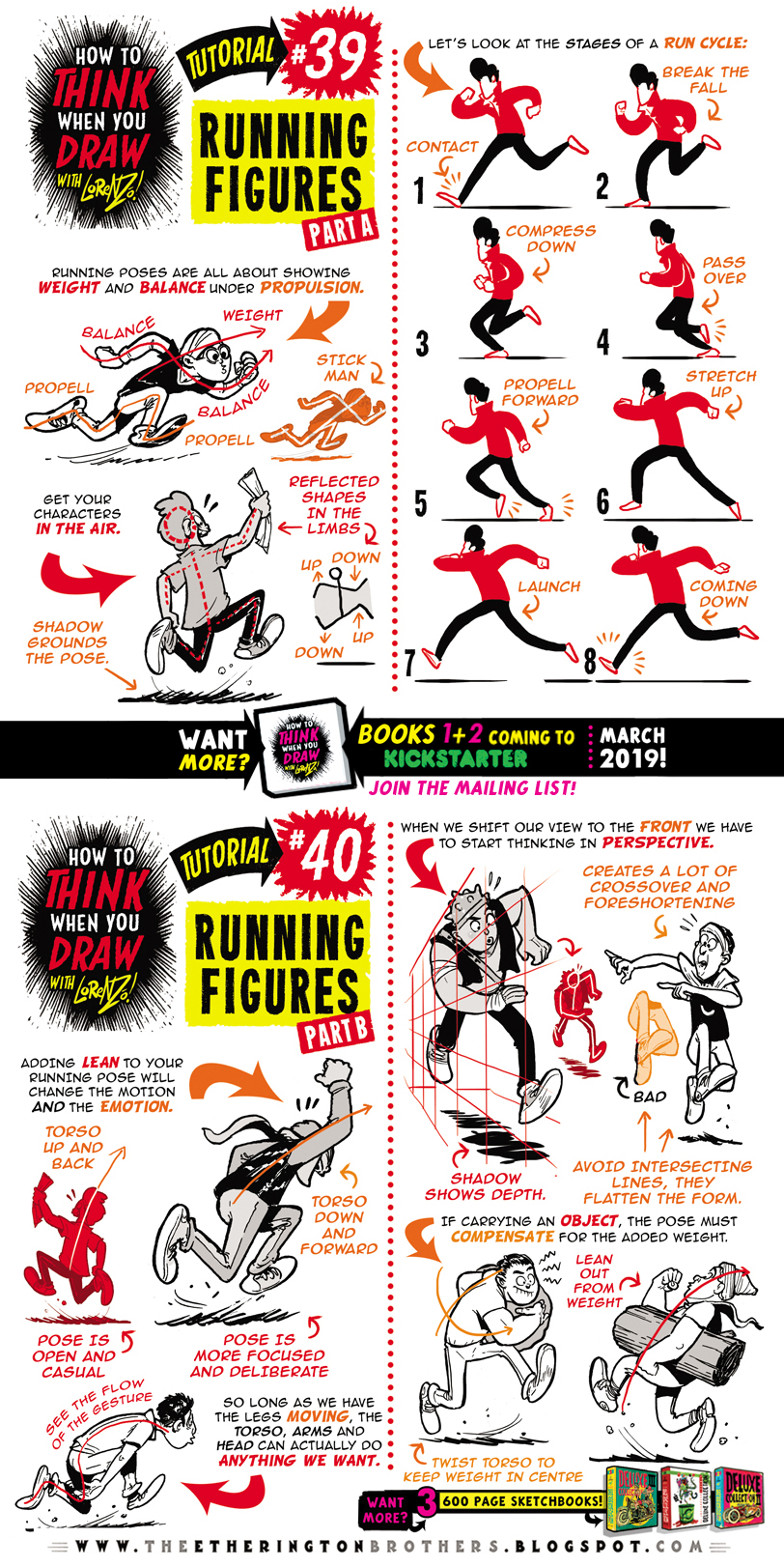 Runnin Figure How to THINK when you draw RUNNING FIGURES by EtheringtonBrothers on ...