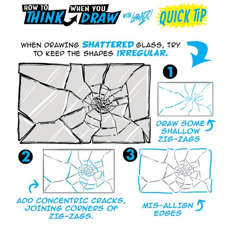 terugbetaling tijdschrift verwijzen How to draw SHATTERED GLASS QUICK TIP #LEARNUARY! by EtheringtonBrothers on  DeviantArt