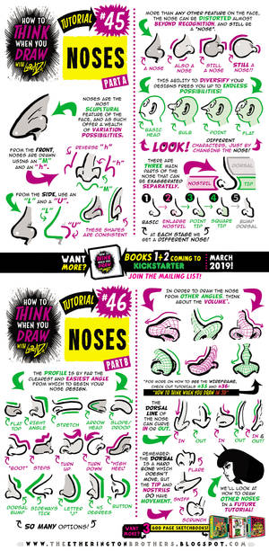 How to draw NOSES for #LEARNUARY