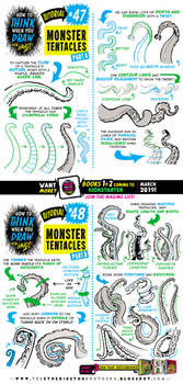 How to draw TENTACLES tutorial for #LEARNUARY!