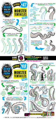 How to draw TENTACLES tutorial for #LEARNUARY!