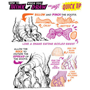 How to draw TREE ROOTS QUICK TIP for #LEARNUARY!