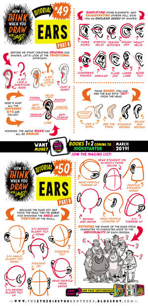 How to draw EARS tutorial for #LEARNUARY!