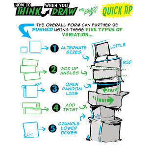 How to draw PILES of VARIETY QUICK TIP #LEARNUARY!