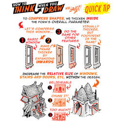 How to draw COMPRESSED, CHUNKY DESIGNS QUICK TIP!