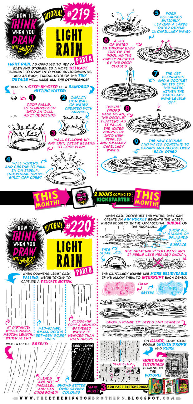 How to THINK when you draw LIGHT RAIN tutorial by EtheringtonBrothers