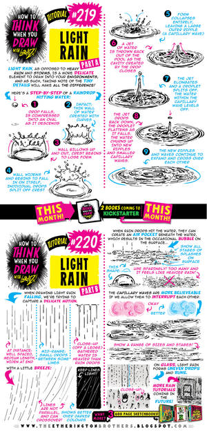 How to THINK when you draw LIGHT RAIN tutorial