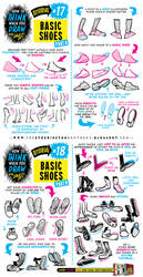 How to THINK when you draw BASIC SHOES tutorial!