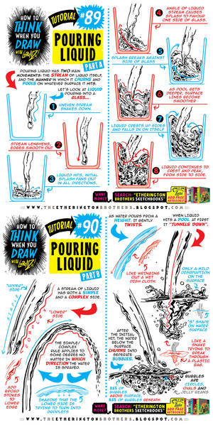 How to THINK when you draw POURING LIQUID tutorial