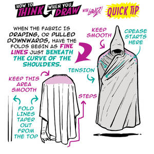 How to THINK when you draw CAPES QUICK TIP!