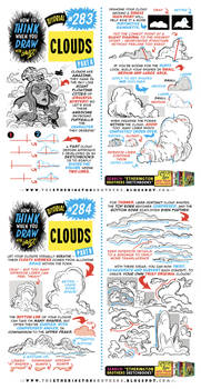 How to THINK when you draw CLOUDS tutorial!