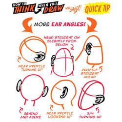 How to THINK when you draw EARS QUICK TIP!