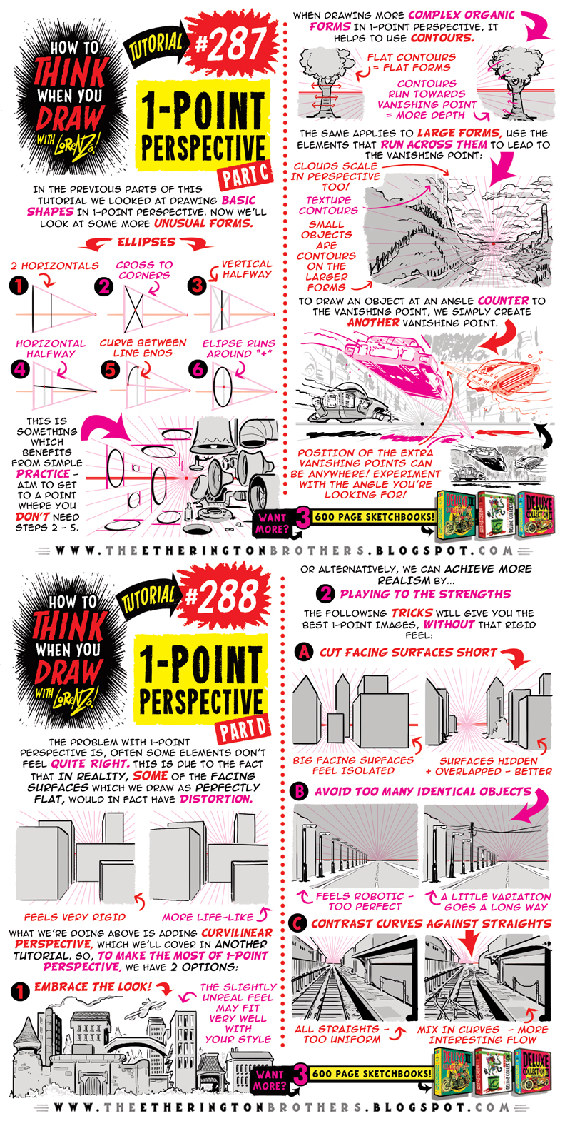 How to THINK when you draw 1-POINT PERSPECTIVE pt2 by ...