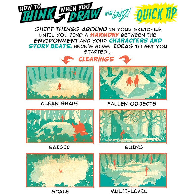 How to THINK when you draw FOREST LAYOUTS TIP! by EtheringtonBrothers ...