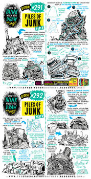 How to THINK when you draw PILES OF JUNK tutorial!