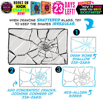 How to THINK when you draw SHATTERED GLASS TIP!