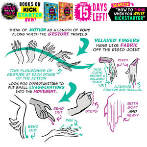 HANDS drawing TIPS! KICKSTARTER HALFWAY GONE!