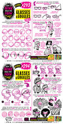 How to THINK when you draw GLASSES and GOGGLES!