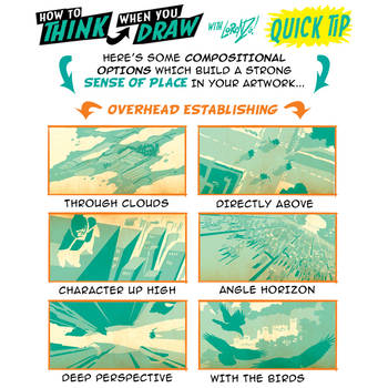 How to THINK when you draw OVERHEAD SHOTS TIPS!