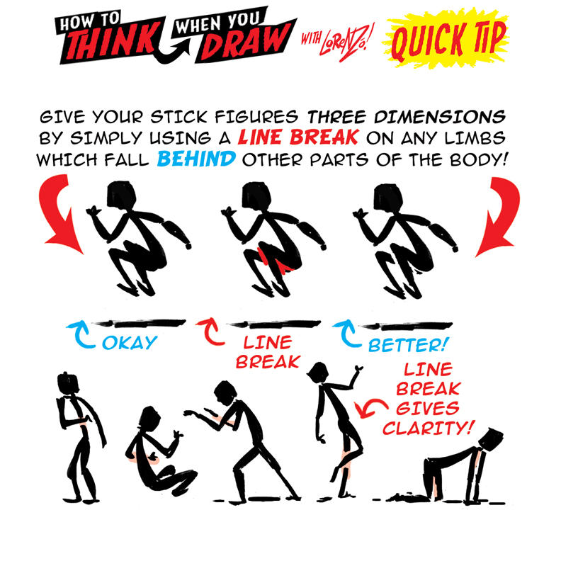 Learning Line Break How to THINK when you draw LINE BREAKS QUICK TIP! by ...