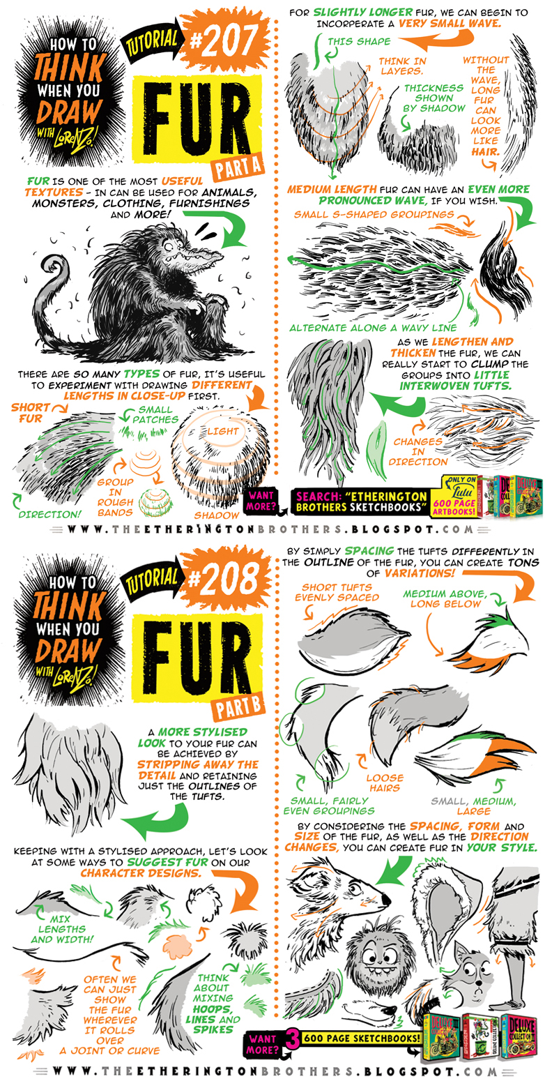 How to THINK when you draw FUR tutorial! by EtheringtonBrothers on  DeviantArt
