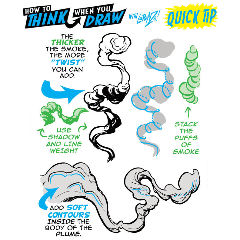 Smoke Reference Drawing How to THINK when you draw SMOKE QUICK TIP! by EtheringtonBrothers on ...