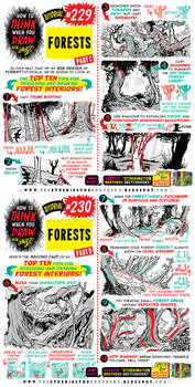 How to THINK when you draw FORESTS (part 2 of 4!)