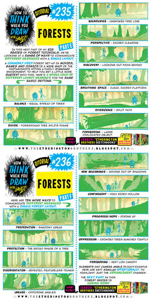 How to THINK when you draw FORESTS (part 3 of 4!)