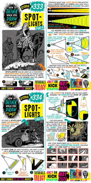 How to THINK when you draw SPOTLIGHTS tutorial!