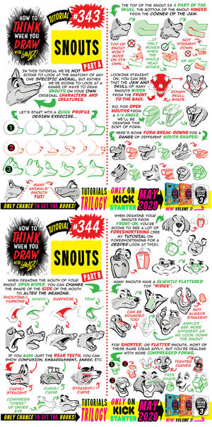 How to THINK when you draw SNOUTS tutorial!