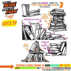 How to THINK when you draw BOOKS QUICK TIP!