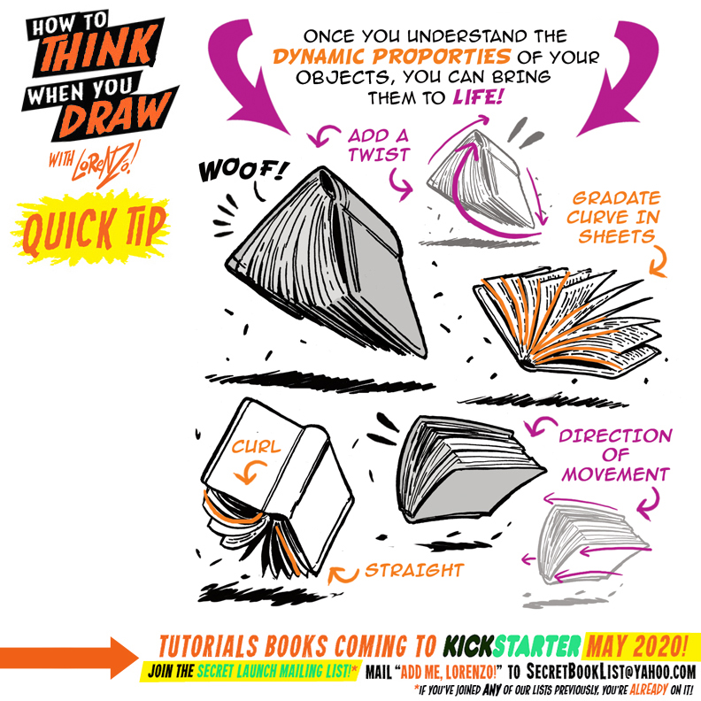 How to THINK when you draw BOOKS QUICK TIP! by EtheringtonBrothers