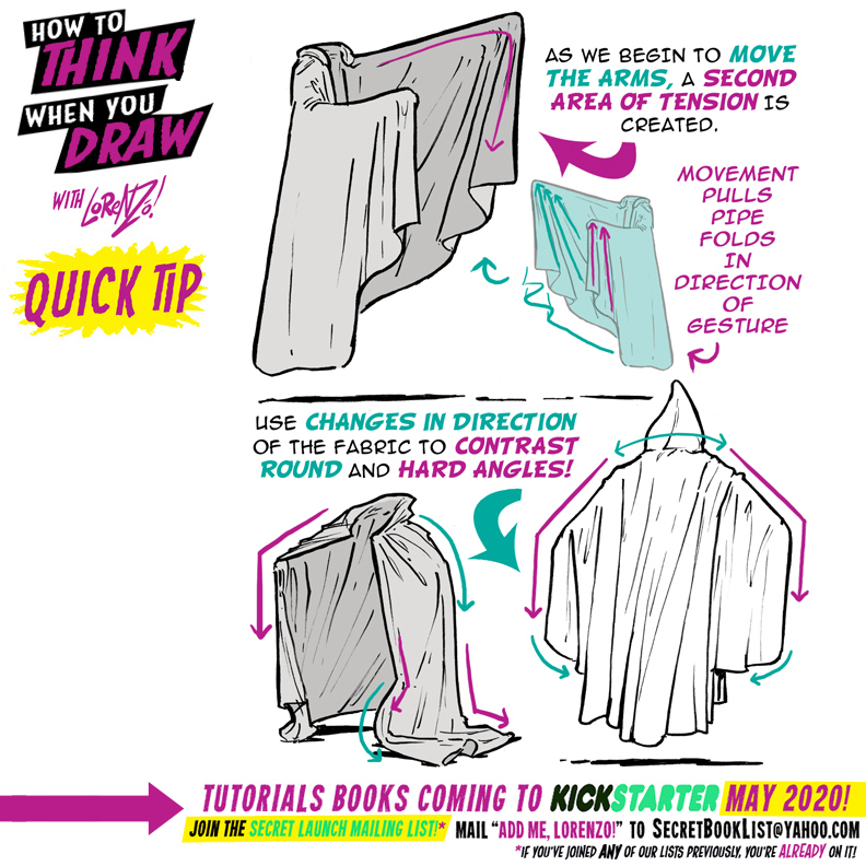 Cloak Draw How to THINK when you draw CLOAKS tutorial! by EtheringtonBrothers on ...