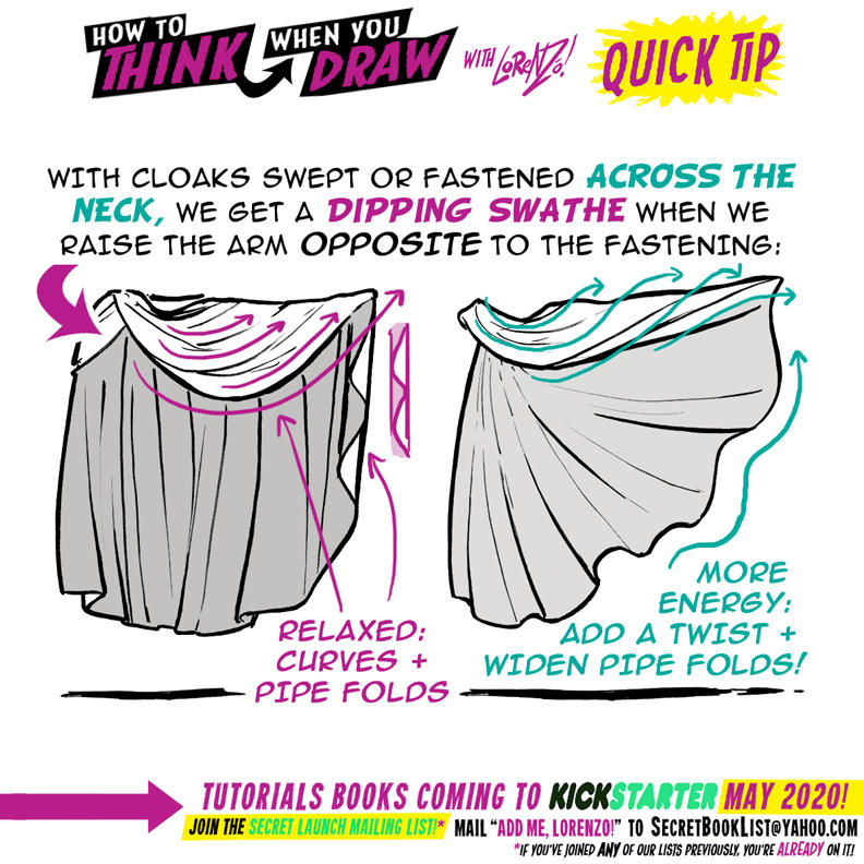 Cloak Draw How to THINK when you draw CLOAKS QUICK TIP! by EtheringtonBrothers on ...