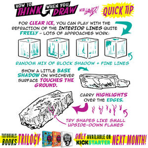 How to THINK when you draw ICE QUICK TIP!